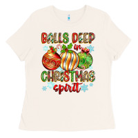 Bone balls deep in christmas spirit Ladies Tee - Zillion Design Studio