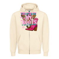 Sandshell if i cant wear my boots i aint going Zipper Hoodie - NancyCooperArtShop