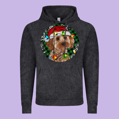 Cockapoo Christmas Vintage Hoodie Designed By Ranaportraitstore
