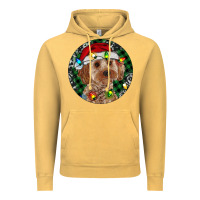 Vintage Mustard Cockapoo Christmas Vintage Hoodie - RanaPortraitStore