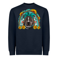 Navy western pitbull rainbow Heavyweight Sweatshirt - Artiststas