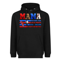 Black baseball mama Heavyweight Hoodie - Artiststas