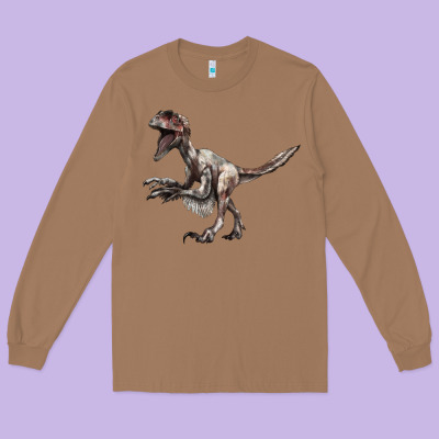 Deinonychus Long Sleeve Tee Designed By Lillyallendesigns
