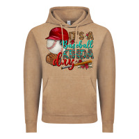 Vintage Coffee it's a baseball kinda day Vintage Hoodie - BundleAndBundleShop