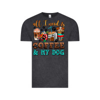 Vintage Black all i need is coffee and my dog Vintage Tee - AdoDesignShop