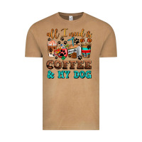 All I Need Is Coffee And My Dog Vintage Tee | Teevron