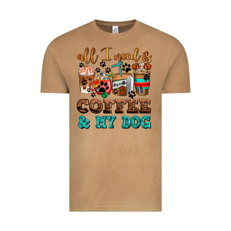 All I Need Is Coffee And My Dog Vintage Tee by AdoDesignShop | Teevron