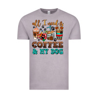 Vintage Zinc all i need is coffee and my dog Vintage Tee - AdoDesignShop