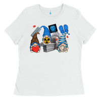 White mri gnomes Ladies Tee - Zillion Design Studio