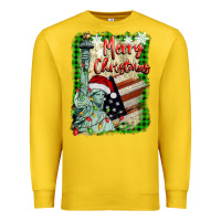 Lemon merry christmas  statue of liberty Premium Sweatshirt - BarkalooDesign