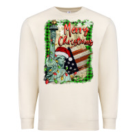 Sandshell merry christmas  statue of liberty Premium Sweatshirt - BarkalooDesign