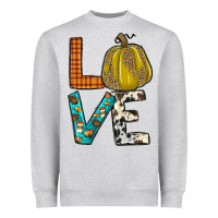 Heather Grey fall love Heavyweight Sweatshirt - JahusDesignShop