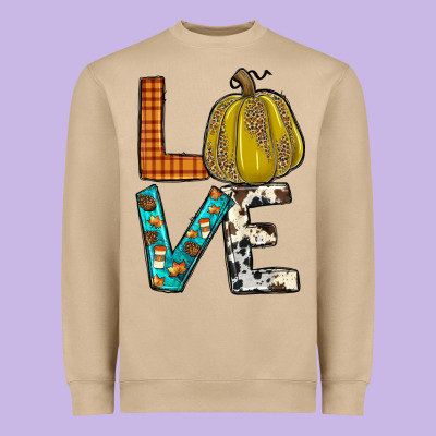 Fall Love Heavyweight Sweatshirt Designed By Jahusdesignshop