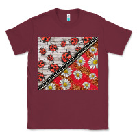 Burgundy ladybug Classic Tee - BarkalooDesign