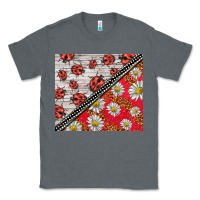 Charcoal Heather ladybug Classic Tee - BarkalooDesign