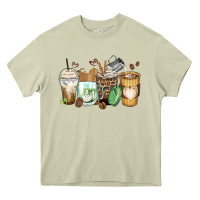 Mossy latte coffee cups Heavy Core Tee - Zillion Design Studio