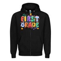 Black first grade Zipper Hoodie - MaliasSmallBusiness