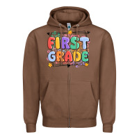 Chestnut first grade Zipper Hoodie - MaliasSmallBusiness