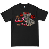 Black my valentine has paws french bulldog Premium Tee - RanaPortraitStore