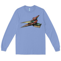 Colony Blue Pteranodon Face Long Sleeve Tee - LillyAllenDesigns