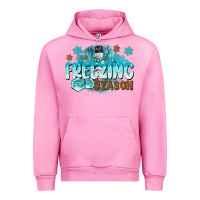 Fuchsia Pink freezing season Urban Hoodie - CowGirlArtShop