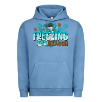 Pigment Pebble Blue freezing season Urban Hoodie - CowGirlArtShop