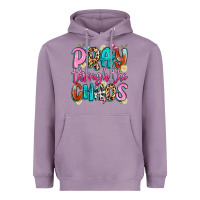 Lavender pray through the chaos Heavyweight Hoodie - Artiststas