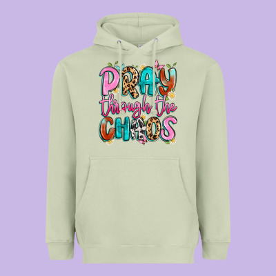 Pray Through The Chaos Heavyweight Hoodie Designed By Artiststas