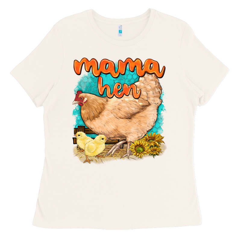 Mama Hen With Sunflowers Ladies Tee by texasbilliewilder | Teevron