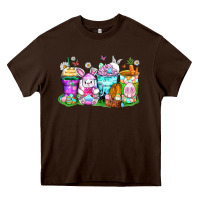 Chocolate Brown easter coffee cups Heavy Core Tee - Zillion Design Studio