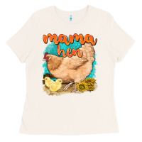 Bone mama hen with sunflowers Ladies Tee - texasbilliewilder