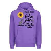 Purple I Will Choose To Find Joy In The Journey That God Premium Hoodie - Bettercallsaul