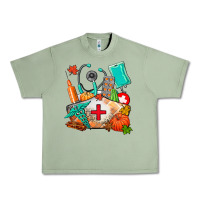 Oil Green nurse  and fall Urban Heavy Tee - AdoDesignShop