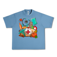 Pebble Blue nurse  and fall Urban Heavy Tee - AdoDesignShop