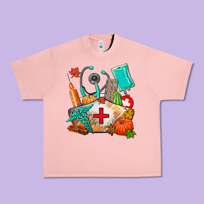 Nurse  And Fall Urban Heavy Tee Designed By Adodesignshop