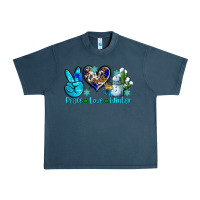 Midnight Navy peace love winter ado Urban Heavy Tee - AdoDesignShop