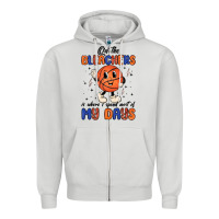 Dove Grey on the bleachers is where i spend most of my days Zipper Hoodie - MaliasSmallBusiness