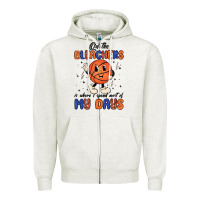 Oatmeal Heather on the bleachers is where i spend most of my days Zipper Hoodie - MaliasSmallBusiness
