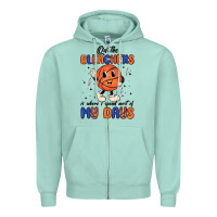 Seafoam on the bleachers is where i spend most of my days Zipper Hoodie - MaliasSmallBusiness