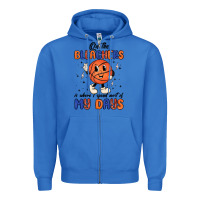 True Royal on the bleachers is where i spend most of my days Zipper Hoodie - MaliasSmallBusiness