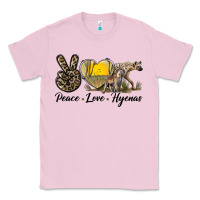 Bubblegum Pink Peace Love Hyenas Classic Tee - LillyAllenDesigns