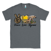 Charcoal Heather Peace Love Hyenas Classic Tee - LillyAllenDesigns