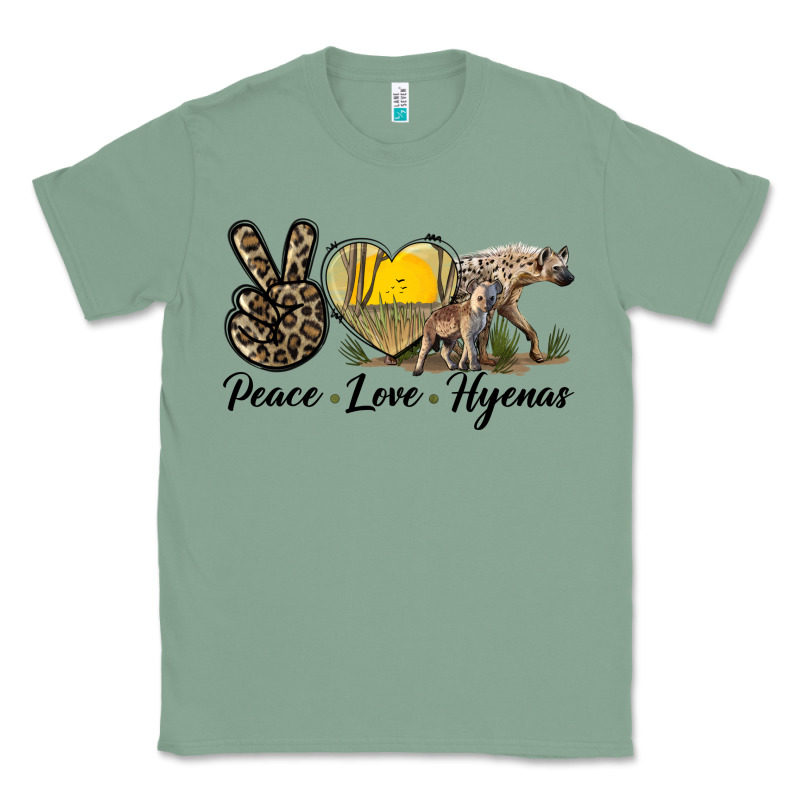 Peace Love Hyenas Classic Tee by LillyAllenDesigns | Teevron