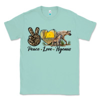 Seafoam Peace Love Hyenas Classic Tee - LillyAllenDesigns