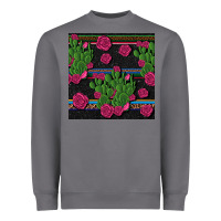 Storm mexican rose and cactus seamless pattern Heavyweight Sweatshirt - BundleAndBundleShop