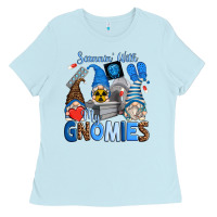 Baby Blue scannin' with my gnomies Ladies Tee - Zillion Design Studio