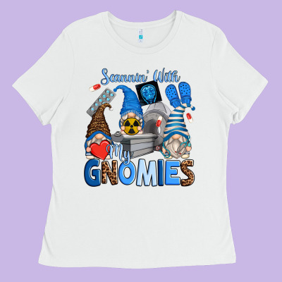 Scannin' With My Gnomies Ladies Tee Designed By Zillion Design Studio
