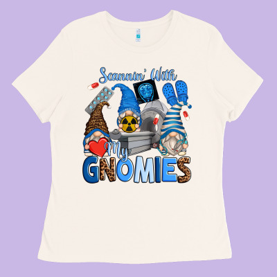 Scannin' With My Gnomies Ladies Tee Designed By Zillion Design Studio