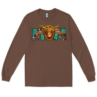Chestnut highland cow mom Long Sleeve Tee - Jasminsmagicworld