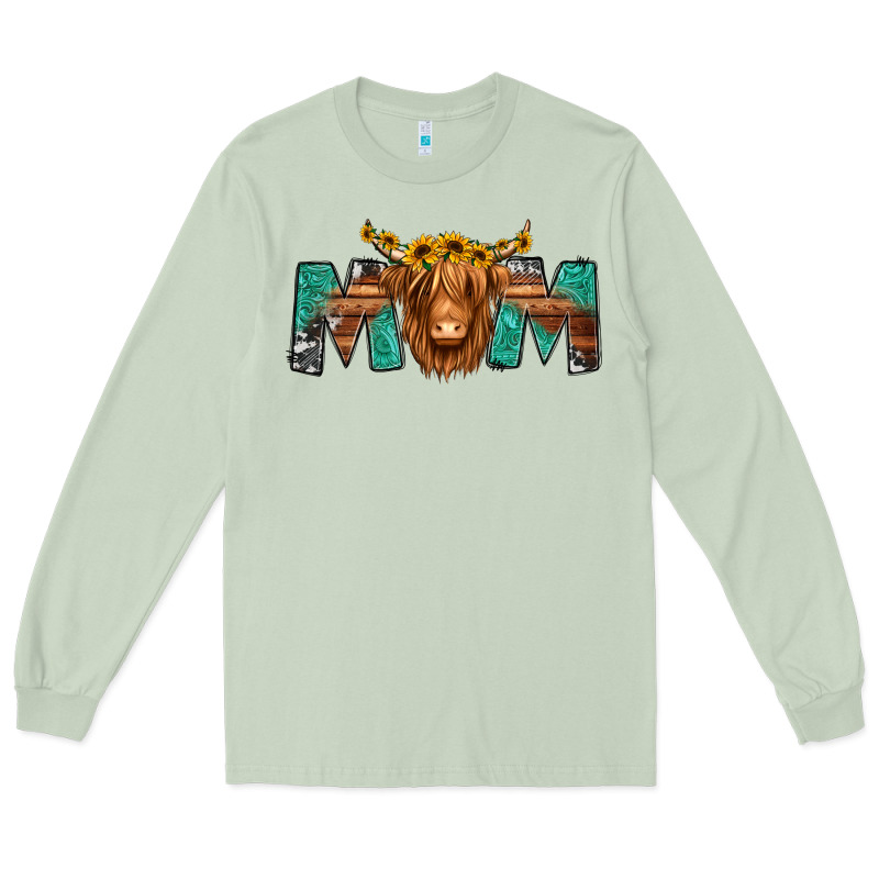Highland Cow Mom Long Sleeve Tee by Jasminsmagicworld | Teevron